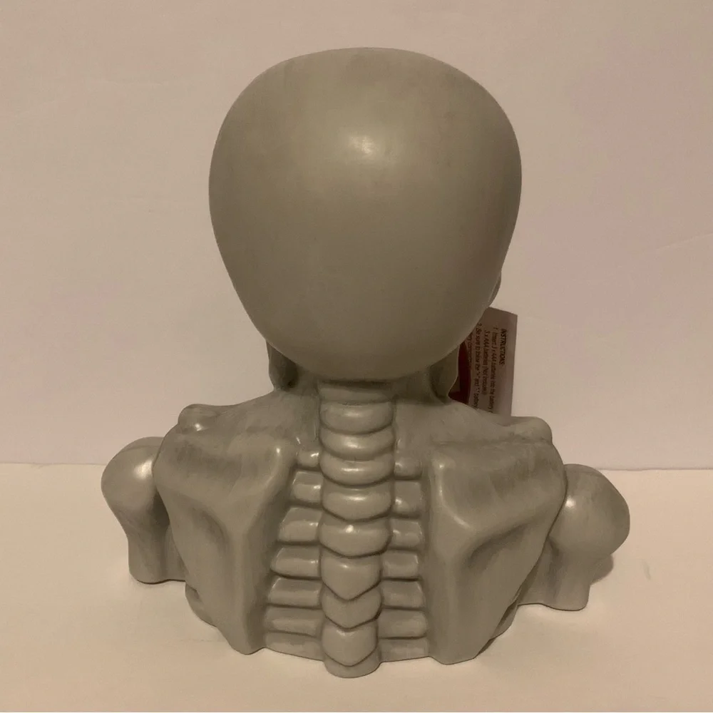 NWT. HYDE & EEK! Skeleton Bust Light Up Decor